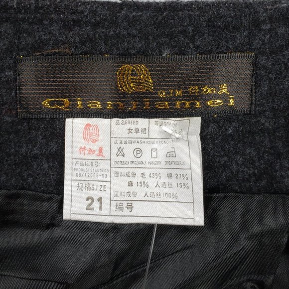 Quianjiame Grey Pleated Skirt Size S - Picture 8 of 8